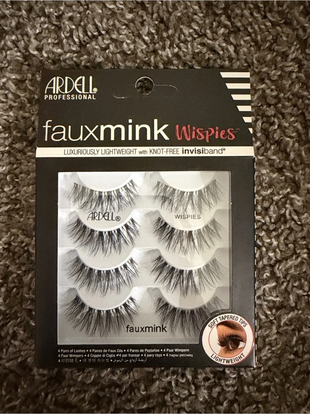Ardell Faux Mink Wispies False Eyelashes - Black